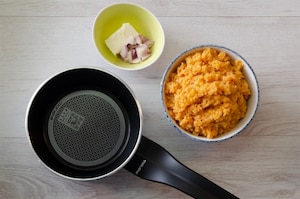 Preparazione Paté di lenticchie rosse al curry  - Fase 1