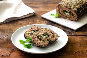 Preparazione Polpettone al forno con bietole in crosta di sesamo - Fase 4