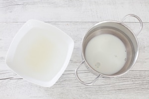 Preparazione Quadrotti cheesecake con yogurt al cocco e lamponi  - Fase 2