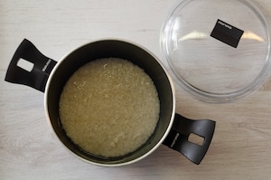 Preparazione Riso basmati con pollo al curry e latte di cocco - Fase 1