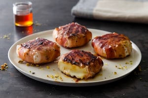 Preparazione Tomini filanti allo speck, pistacchi e miele - Fase 2