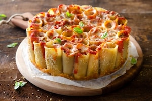 Preparazione Torta di paccheri al forno - Fase 4