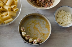 Preparazione Torta di paccheri al forno - Fase 2