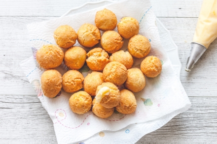 Preparazione Castagnole ripiene - Fase 3 Preparazione Castagnole ripiene - Fase 3