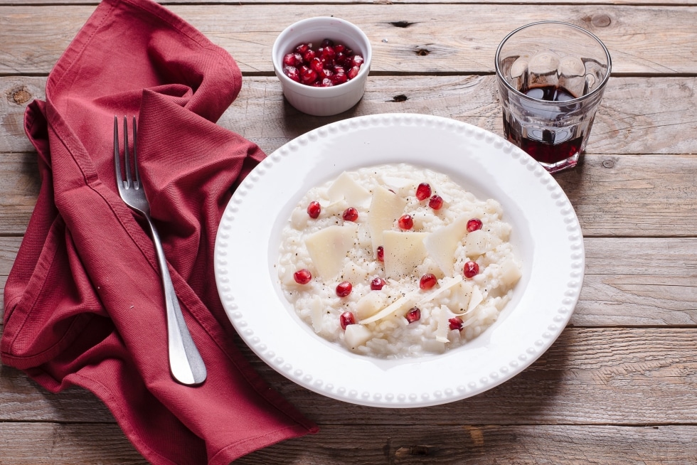 Risotto con topinambur e raspadura ricetta