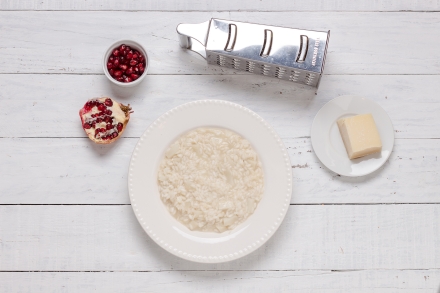 Preparazione Risotto con topinambur e raspadura - Fase 4 Preparazione Risotto con topinambur e raspadura - Fase 4