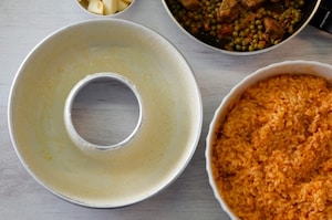 Preparazione Sartù di riso con spezzatino e piselli - Fase 3