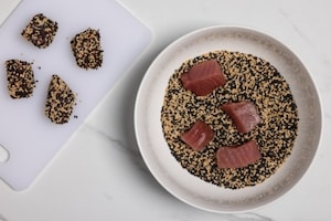 Preparazione Tonno al sesamo - Fase 1