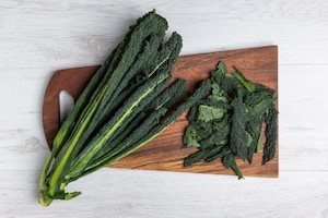 Preparazione Cavolo nero in padella - Fase 1