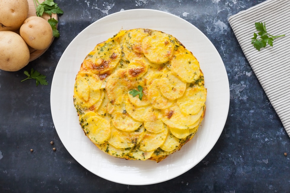 Frittata di patate al forno ricetta