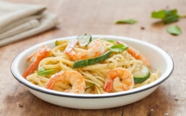 Pasta gamberi e zucchine
