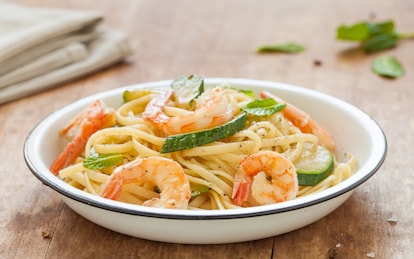 Pasta gamberi e zucchine