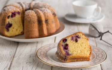 Ciambella senza burro ai mirtilli