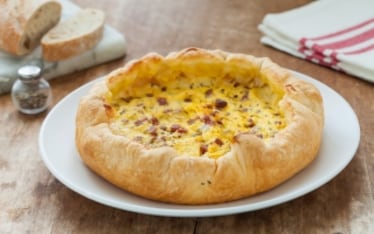 Torta salata con ricotta e salame