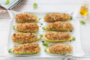 Preparazione Zucchine ripiene di tonno e capperi - Fase 3