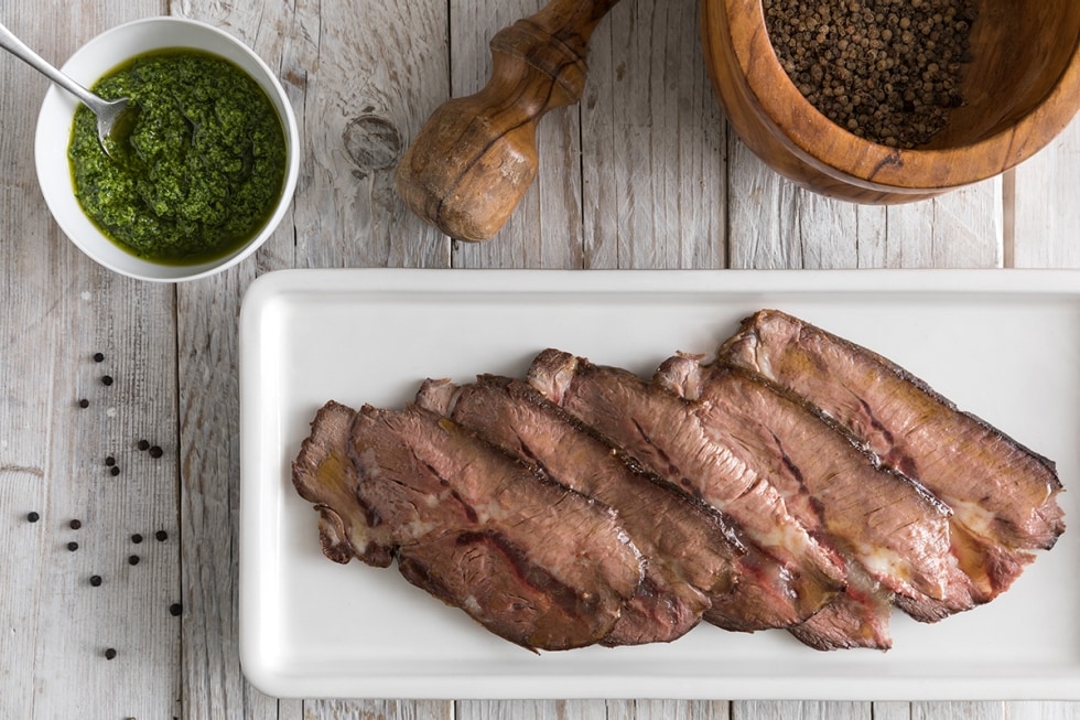 Cappello del prete in salsa verde con cottura a bassa temperatura ricetta