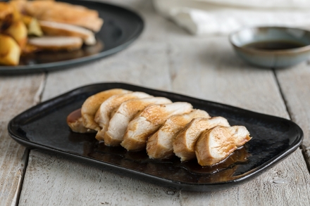 Preparazione Petto di pollo con cottura a bassa temperatura - Fase 4 Preparazione Petto di pollo con cottura a bassa temperatura - Fase 4