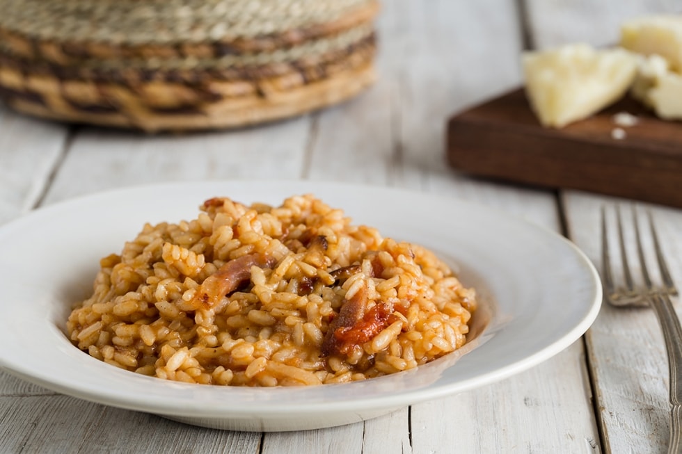 Risotto all'amatriciana ricetta