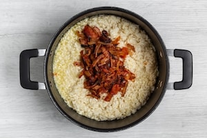 Preparazione Risotto all'amatriciana - Fase 3