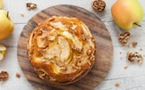 Torta di mele e noci al latte caldo 
