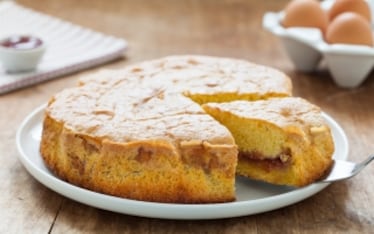 Torta versata alla marmellata
