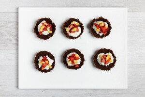 Preparazione Cestini cioccolato, ricotta e frutta fresca  - Fase 3