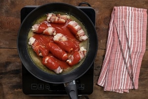 Preparazione Involtini di pollo con scamorza e pancetta - Fase 3