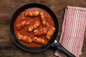 Preparazione Involtini di pollo con scamorza e pancetta - Fase 3