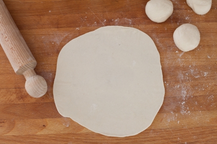 Preparazione Piadina con il Bimby - Fase 2 Preparazione Piadina con il Bimby - Fase 2