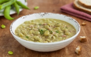 Zuppa di fave fresche