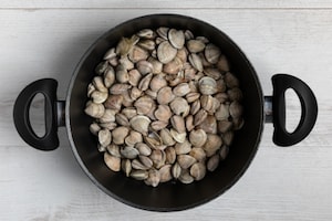 Preparazione Fregula con arselle - Fase 1