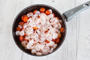 Preparazione Pasta con i gamberetti - Fase 1