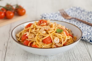 Preparazione Pasta con i gamberetti - Fase 2