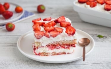 Tiramisù alle fragole senza uova