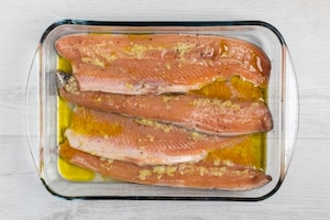 Preparazione Trota al forno allo zenzero - Fase 1