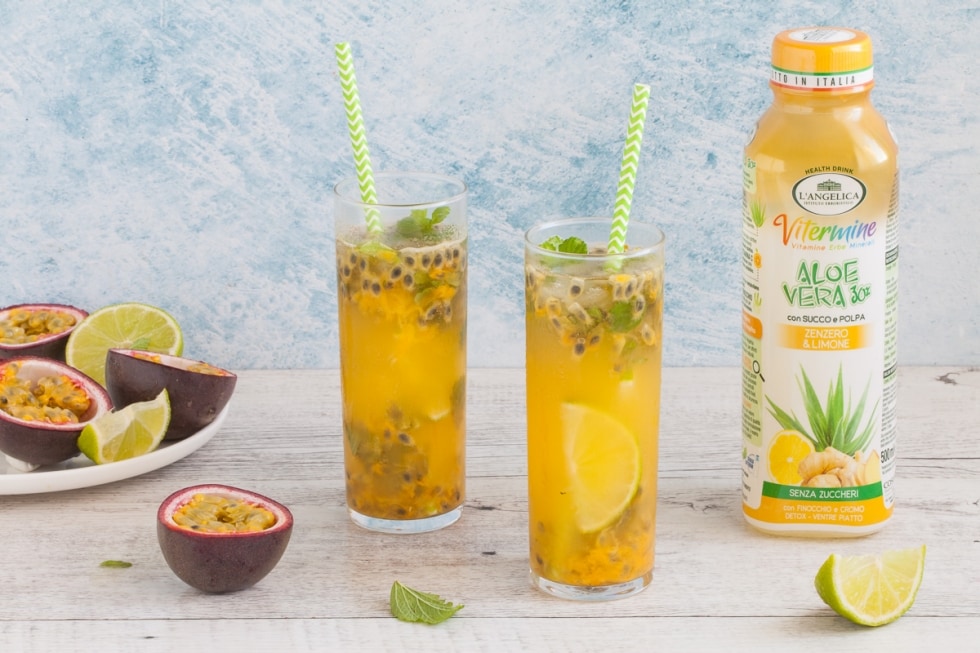 Virgin mojito al frutto della passione ricetta