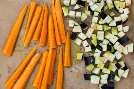 Preparazione Bulgur con verdure e feta - Fase 1 Preparazione Bulgur con verdure e feta - Fase 1