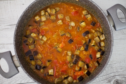 Preparazione Bulgur con verdure e feta - Fase 2 Preparazione Bulgur con verdure e feta - Fase 2