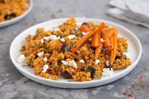 Preparazione Bulgur con verdure e feta - Fase 3