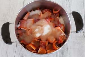 Preparazione Confettura di peperoni - Fase 1