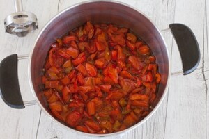 Preparazione Confettura di peperoni - Fase 1