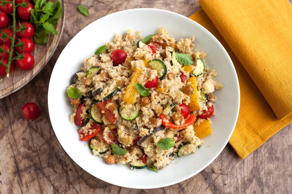 Cous cous freddo con verdure ricetta