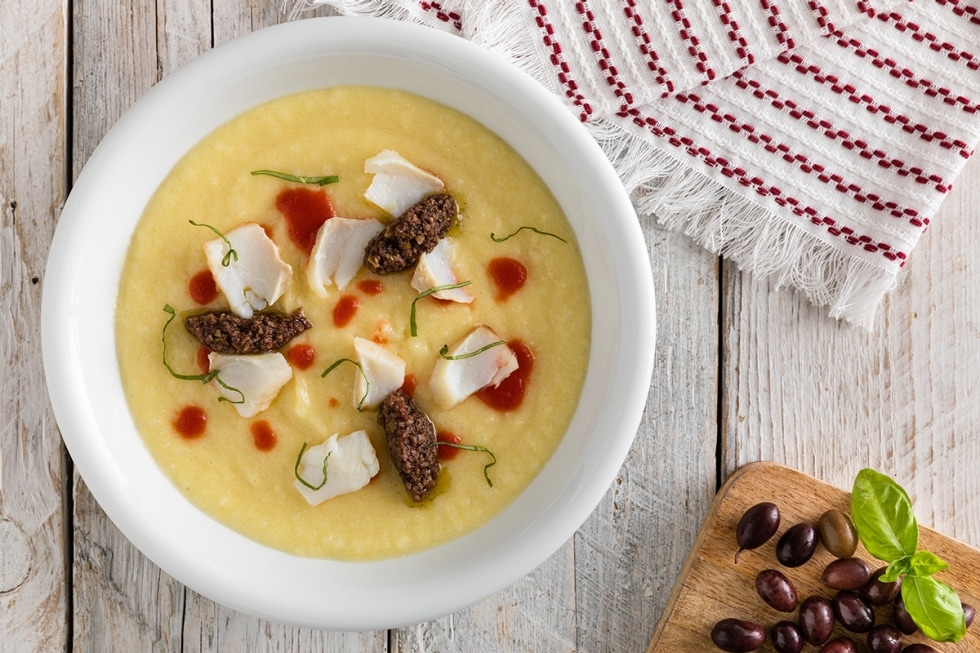 Crema fredda di baccalà e patate  ricetta