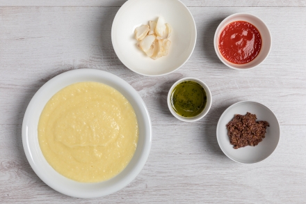 Preparazione Crema fredda di baccalà e patate  - Fase 6 Preparazione Crema fredda di baccalà e patate  - Fase 6
