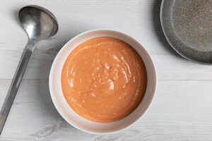 Preparazione Pancake salati al pomodoro, avocado e gamberetti - Fase 3