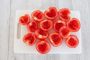 Preparazione Pomodori gratinati - Fase 1