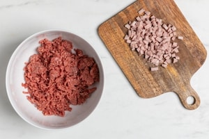 Preparazione Zucchine ripiene di carne - Fase 1