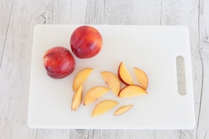 Preparazione Friand alle pesche e cocco - Fase 1