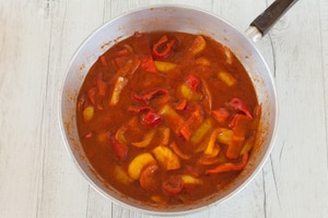 Preparazione Pasta con i peperoni - Fase 2