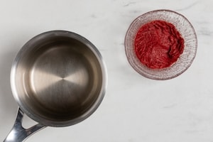 Preparazione Risotto al concentrato di pomodoro - Fase 1